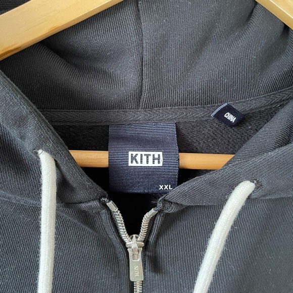 KITH Williams V Zipup Black Double Zipper Hoodie - Picture 6 of 9